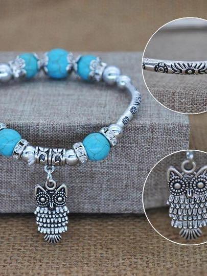 Vintage owl bracelet - LuckyFash™