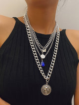 Water Drop Gemstone Layered Necklace - LuckyFash™
