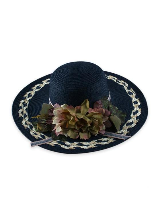 Wide Brimmed Flowers Straw Hat - INS | Online Fashion Free Shipping Clothing, Dresses, Tops, Shoes