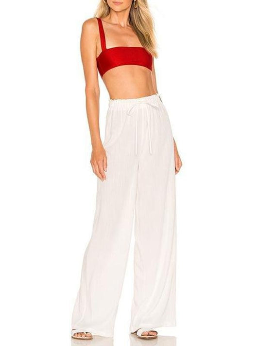 Wide Leg Cover-Ups Sheer Linen Pants - Pants - INS | Online Fashion Free Shipping Clothing, Dresses, Tops, Shoes - 19/04/2021 - Category_Pants - Color_White