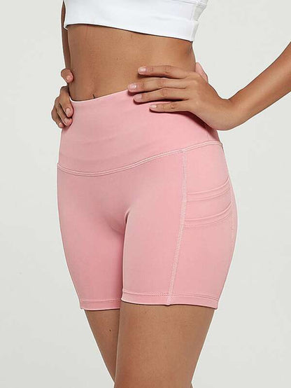 Wide Waistband Sports Biker Shorts - INS | Online Fashion Free Shipping Clothing, Dresses, Tops, Shoes