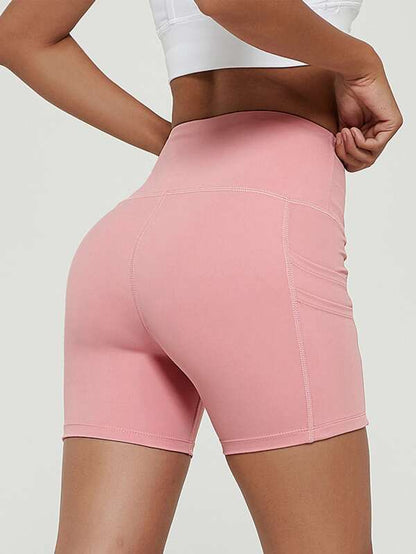 Wide Waistband Sports Biker Shorts - INS | Online Fashion Free Shipping Clothing, Dresses, Tops, Shoes