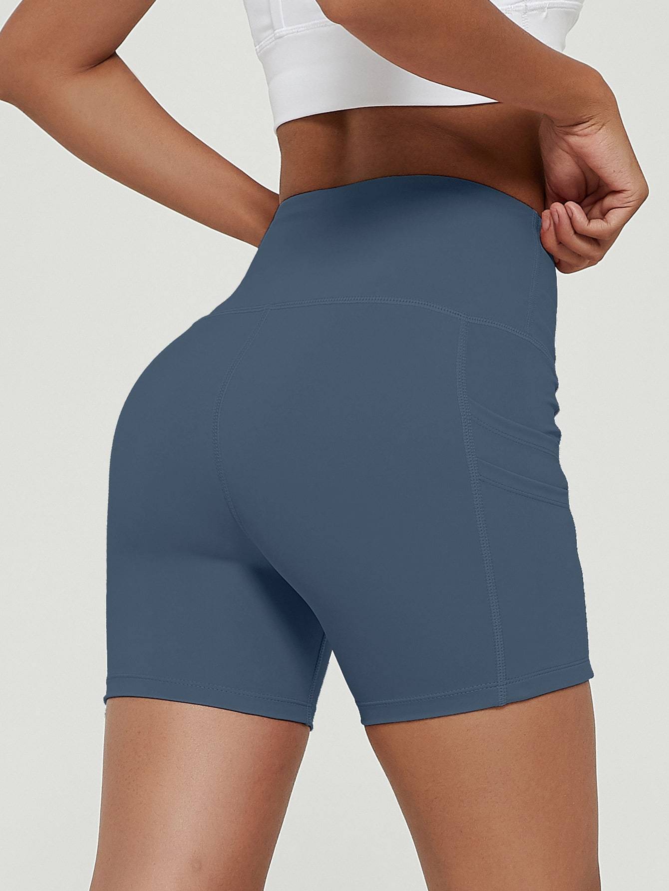 Wide Waistband Sports Biker Shorts - INS | Online Fashion Free Shipping Clothing, Dresses, Tops, Shoes