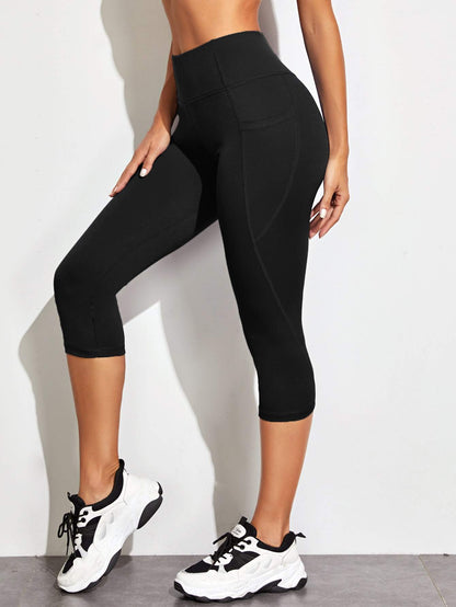 Wide Waistband Sports Leggings With Phone Pocket - INS | Online Fashion Free Shipping Clothing, Dresses, Tops, Shoes