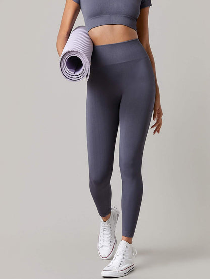 Wideband Waist Crop Sports Leggings - INS | Online Fashion Free Shipping Clothing, Dresses, Tops, Shoes