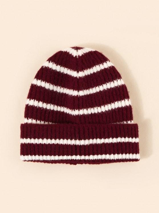 Winter Striped Pattern Knitted Hat - LuckyFash™