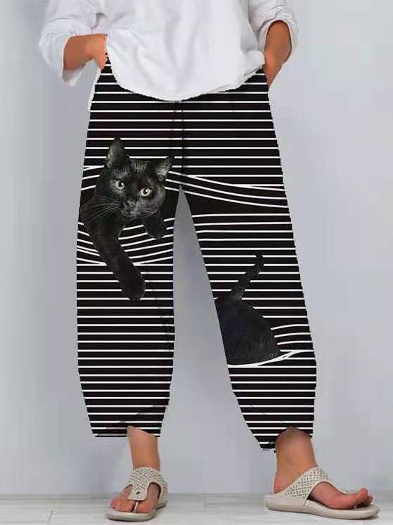 Women Casual Pants 3D Cartoon Animal Pattern Pants - INS | Online Fashion Free Shipping Clothing, Dresses, Tops, Shoes