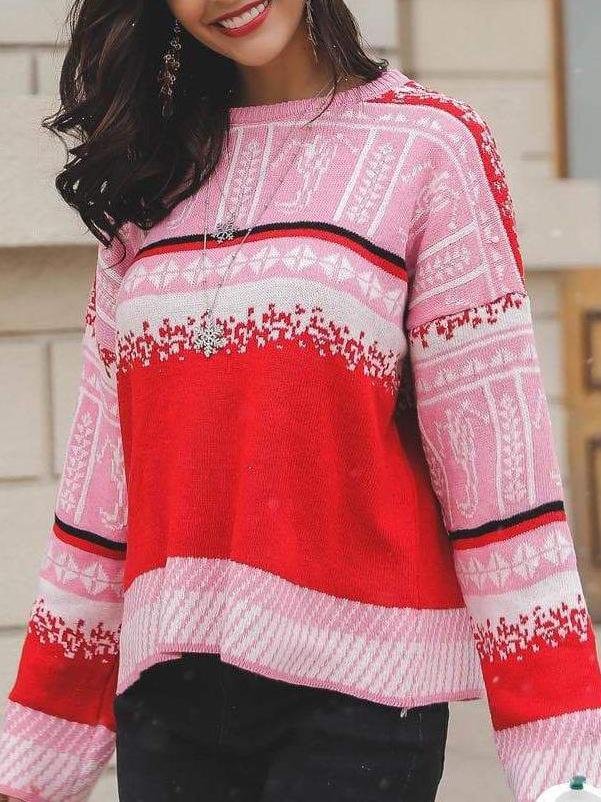 Women Christmas Snowflake Knit sweater - Sweaters - INS | Online Fashion Free Shipping Clothing, Dresses, Tops, Shoes - Sweaters - -