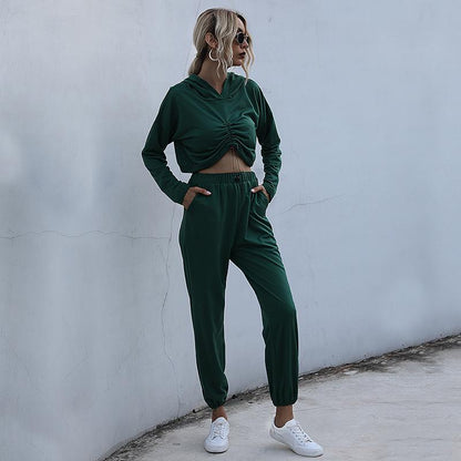 Women Crop Sportswear Suit - INS | Online Fashion Free Shipping Clothing, Dresses, Tops, Shoes