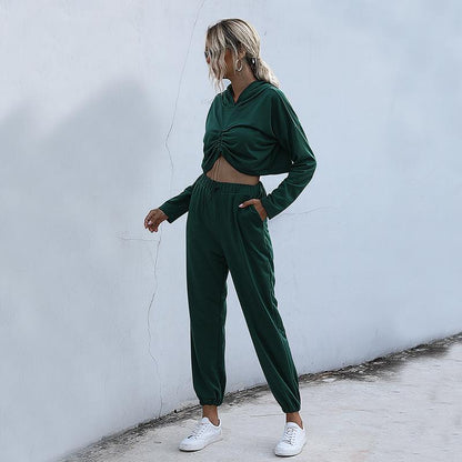 Women Crop Sportswear Suit - INS | Online Fashion Free Shipping Clothing, Dresses, Tops, Shoes