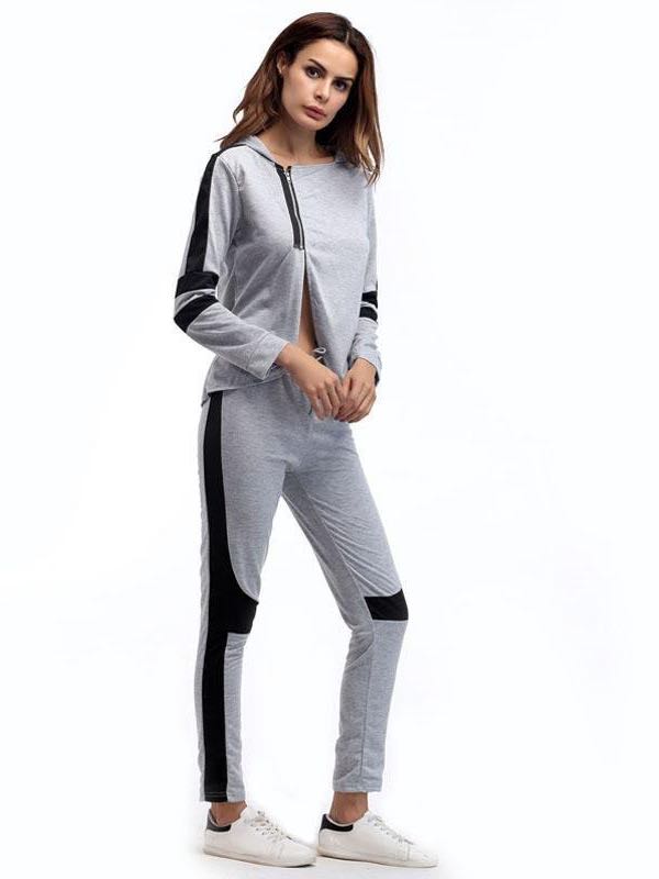 Women Irregular Hooded Sportswear Suit - INS | Online Fashion Free Shipping Clothing, Dresses, Tops, Shoes