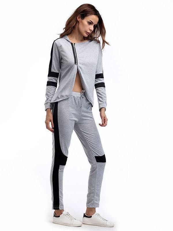 Women Irregular Hooded Sportswear Suit - INS | Online Fashion Free Shipping Clothing, Dresses, Tops, Shoes