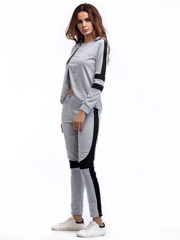 Women Irregular Hooded Sportswear Suit - INS | Online Fashion Free Shipping Clothing, Dresses, Tops, Shoes