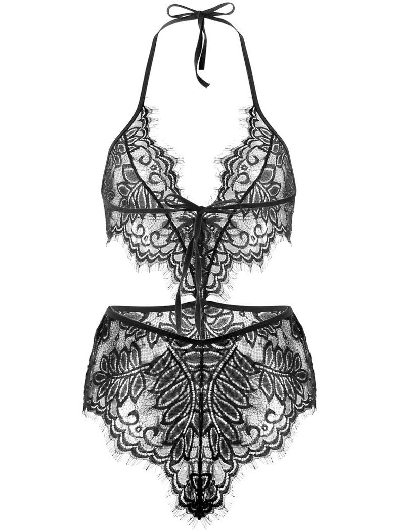 Women Lace Eyelashes Hollow Out Lingerie - INS | Online Fashion Free Shipping Clothing, Dresses, Tops, Shoes