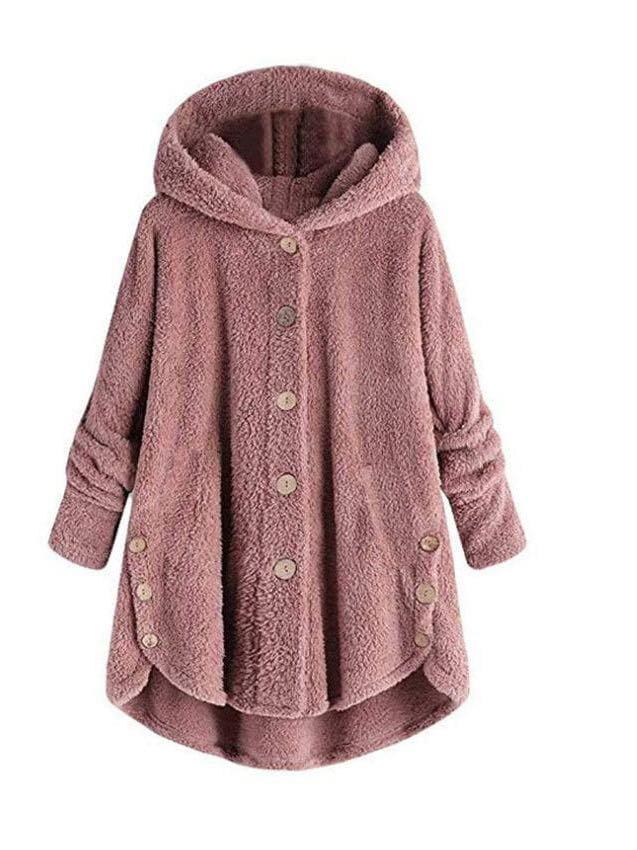 Women Loose Furry Hooded Winter Coat - INS | Online Fashion Free Shipping Clothing, Dresses, Tops, Shoes