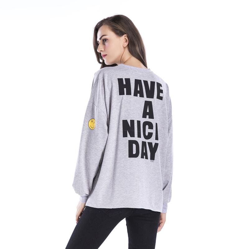 Women Loose Printed Sweatshirt - INS | Online Fashion Free Shipping Clothing, Dresses, Tops, Shoes