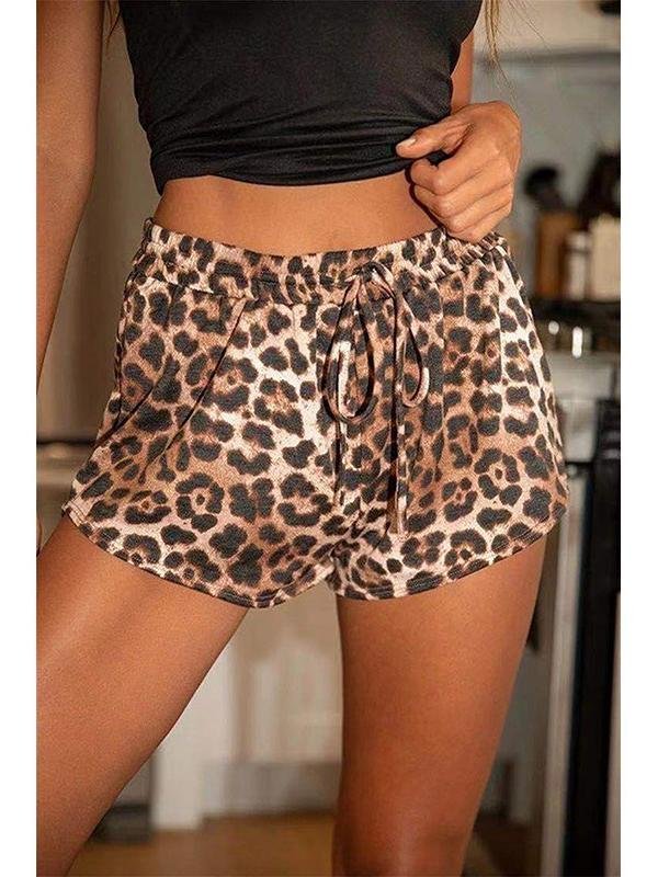 Women' s Loose Leopard Print Shorts - Shorts - INS | Online Fashion Free Shipping Clothing, Dresses, Tops, Shoes - 17/05/2021 - Color_Coffee - Pants Length_Mini