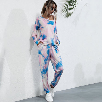 Women Tie-dye Sportswear Suit - INS | Online Fashion Free Shipping Clothing, Dresses, Tops, Shoes