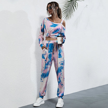 Women Tie-dye Sportswear Suit - INS | Online Fashion Free Shipping Clothing, Dresses, Tops, Shoes