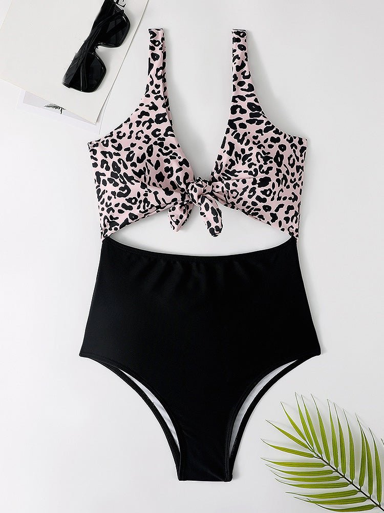 Women's Bikinis Leopard Print High Waist One Piece Swimsuit - Bikinis - Instastyled | Online Fashion Free Shipping Clothing, Dresses, Tops, Shoes - 22/02/2022 - BIK2202221121 - Bikinis