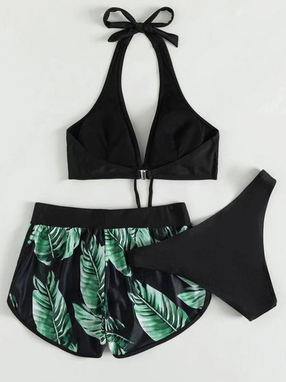 Women's Bikinis Ruffle Print Shorts Swimsuit Bikini Set - Bikinis - Instastyled | Online Fashion Free Shipping Clothing, Dresses, Tops, Shoes - 11/02/2022 - 30-40 - BIK2202111115