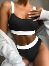 Women's Bikinis Solid Pit Strip Two Piece Bikini Swimsuit - Bikinis - Instastyled | Online Fashion Free Shipping Clothing, Dresses, Tops, Shoes - 03/03/2022 - 20-30 - BIK2203031135