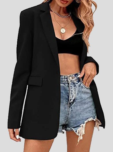 Women's Blazers Casual Solid Lapel Slim Fit Blazer - Blazers - Instastyled | Online Fashion Free Shipping Clothing, Dresses, Tops, Shoes - 15/09/2022 - BLA2209151260 - Blazers