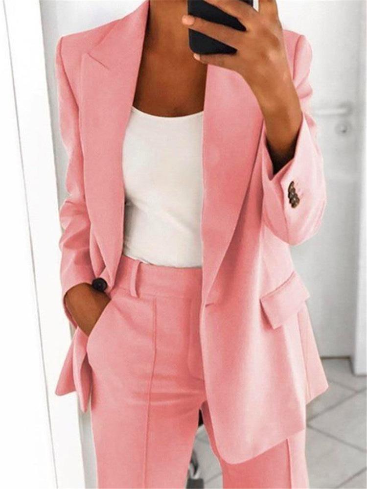 Women's Blazers Lapel Slim Fit Temperament Blazer - Blazers - INS | Online Fashion Free Shipping Clothing, Dresses, Tops, Shoes - 13/08/2021 - 20-30 - BLA2108131119