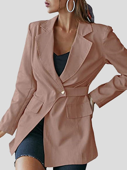 Women's Blazers Solid Lapel Long Sleeve Blazers - Blazers - Instastyled | Online Fashion Free Shipping Clothing, Dresses, Tops, Shoes - 10/08/2022 - BLA2208101203 - Blazers