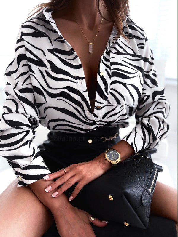 Women's Blouses Casual Lapel Button Long Sleeve Blouse - Blouses - Instastyled | Online Fashion Free Shipping Clothing, Dresses, Tops, Shoes - 29/08/2022 - BLO2208291849 - Blouses