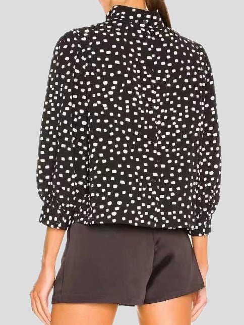 Women's Blouses Turtleneck Polka Dot Long Sleeve Blouse - Blouses - Instastyled | Online Fashion Free Shipping Clothing, Dresses, Tops, Shoes - 24/09/2022 - 30-40 - BLO2209241883