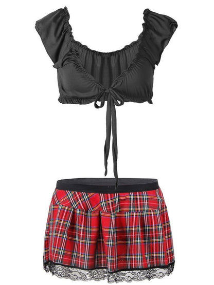 Women's Bowknot Underwear Plaid Skirt - INS | Online Fashion Free Shipping Clothing, Dresses, Tops, Shoes
