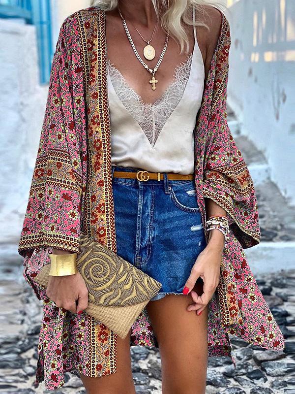 Women's Cardigan Bohemian Long Sleeve Mid-Length Cardigan - Cardigans & Sweaters - INS | Online Fashion Free Shipping Clothing, Dresses, Tops, Shoes - 20-30 - 24/09/2021 - CAR2109241133