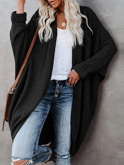 Women's Cardigans Bat Long Sleeve Mid-Length Knitted Cardigan - Cardigans & Sweaters - INS | Online Fashion Free Shipping Clothing, Dresses, Tops, Shoes - 20-30 - 26/10/2021 - CAR2110261162