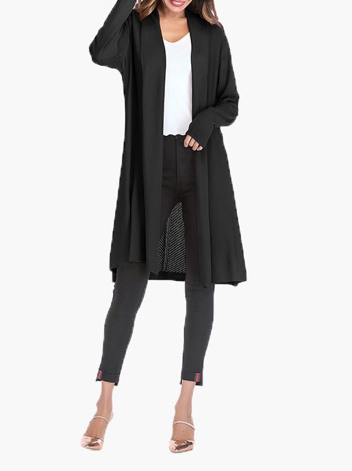 Women's Cardigans Casual Solid Long Sleeve Cardigan - Cardigans - Instastyled | Online Fashion Free Shipping Clothing, Dresses, Tops, Shoes - 26/09/2022 - CAR2209261271 - Cardigans