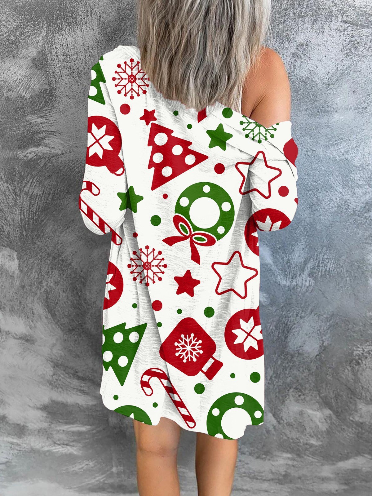 Women's Cardigans Christmas Print Button Long Sleeve Cardigan - Cardigans & Sweaters - INS | Online Fashion Free Shipping Clothing, Dresses, Tops, Shoes - 05/11/2021 - 20-30 - CAR2111051184
