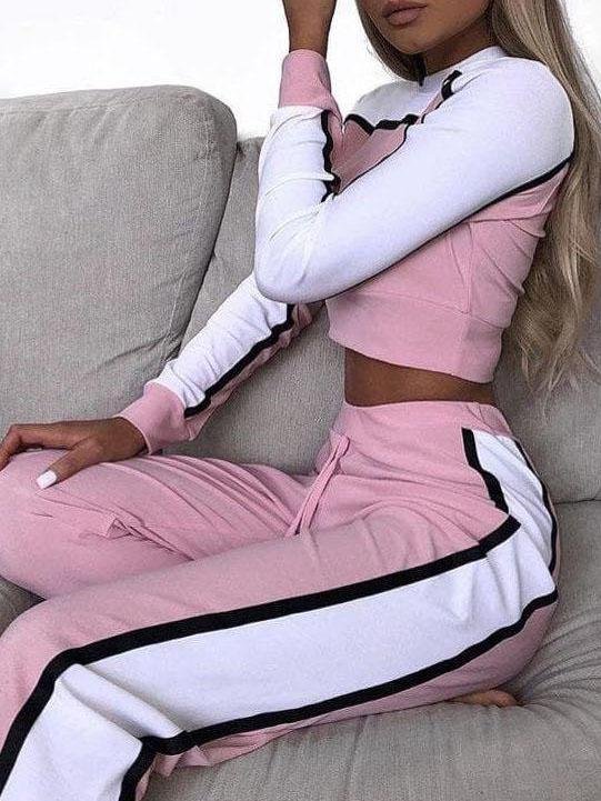 Women's Casual Two-piece Sport Suits - Two-piece Outfits - INS | Online Fashion Free Shipping Clothing, Dresses, Tops, Shoes - Activewear - hide - Suit