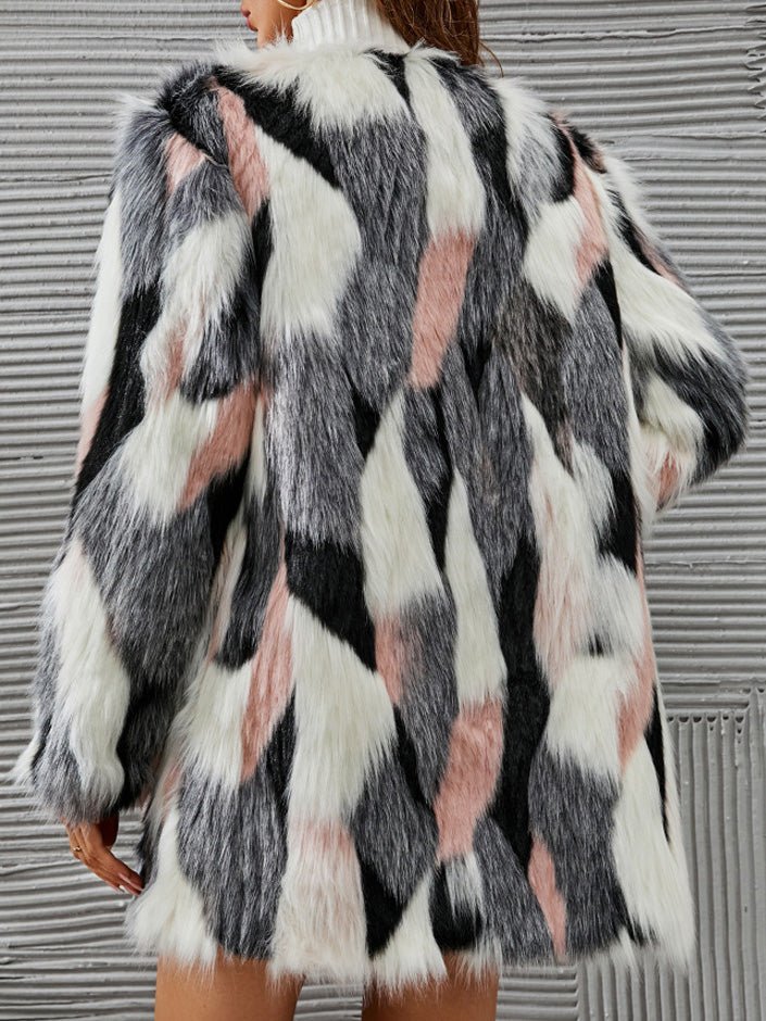 Women's Coats Casual Multicolor Plush Long Sleeve Coats - Coats - Instastyled | Online Fashion Free Shipping Clothing, Dresses, Tops, Shoes - 22/09/2022 - COA2209221432 - Coats