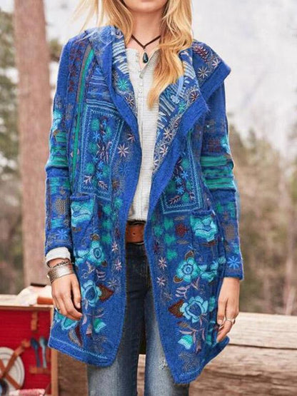 Women's Coats Casual Printed Slim Long Sleeve Coat - Coats & Jackets - INS | Online Fashion Free Shipping Clothing, Dresses, Tops, Shoes - 30/09/2021 - COA2109301190 - Coats & Jackets