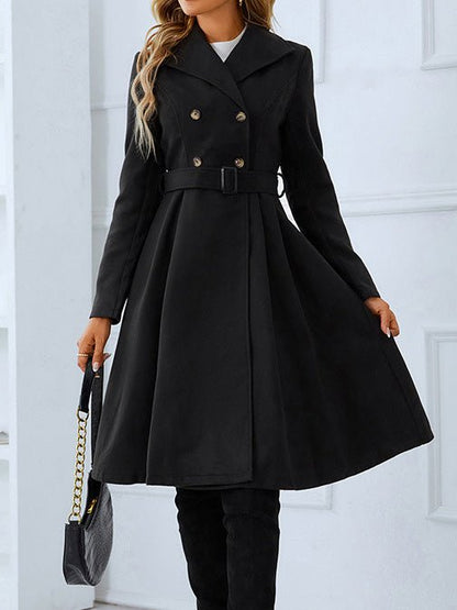 Women's Coats Double Breasted Belt Wool Coat - Coats - Instastyled | Online Fashion Free Shipping Clothing, Dresses, Tops, Shoes - 22/09/2022 - COA2209221433 - Coats