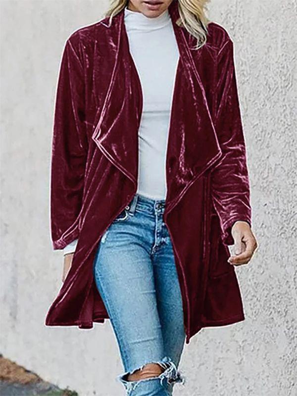 Women's Coats Fashion Lapel Long Sleeve Coat - Coats & Jackets - INS | Online Fashion Free Shipping Clothing, Dresses, Tops, Shoes - 20-30 - 27/10/2021 - COA2110271260