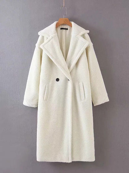 Women's Coats Lapel Lamb Wool Oversize Coat - Coats - Instastyled | Online Fashion Free Shipping Clothing, Dresses, Tops, Shoes - 2/11/2022 - COA2211031455 - coats