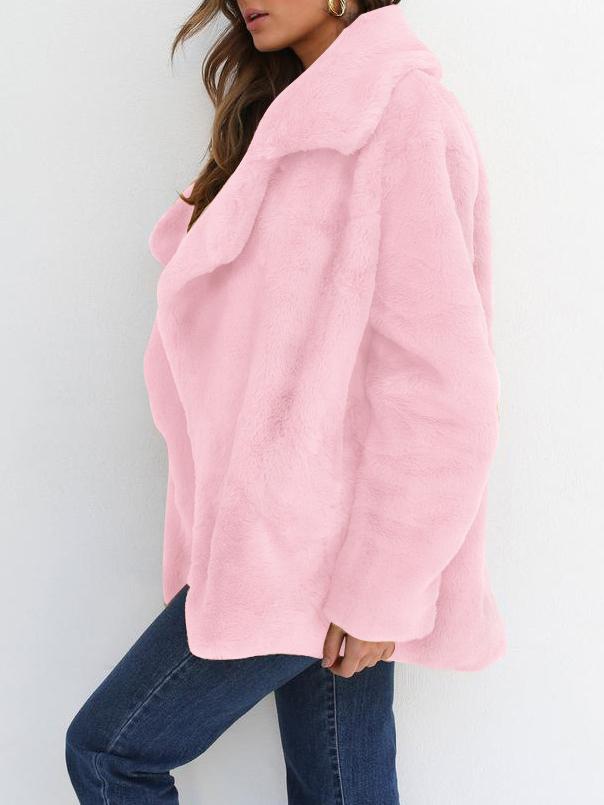 Women's Coats Large Lapel Loose Comfortable Woolen Coat - Coats & Jackets - INS | Online Fashion Free Shipping Clothing, Dresses, Tops, Shoes - 11/10/2021 - 20-30 - COA2110111203