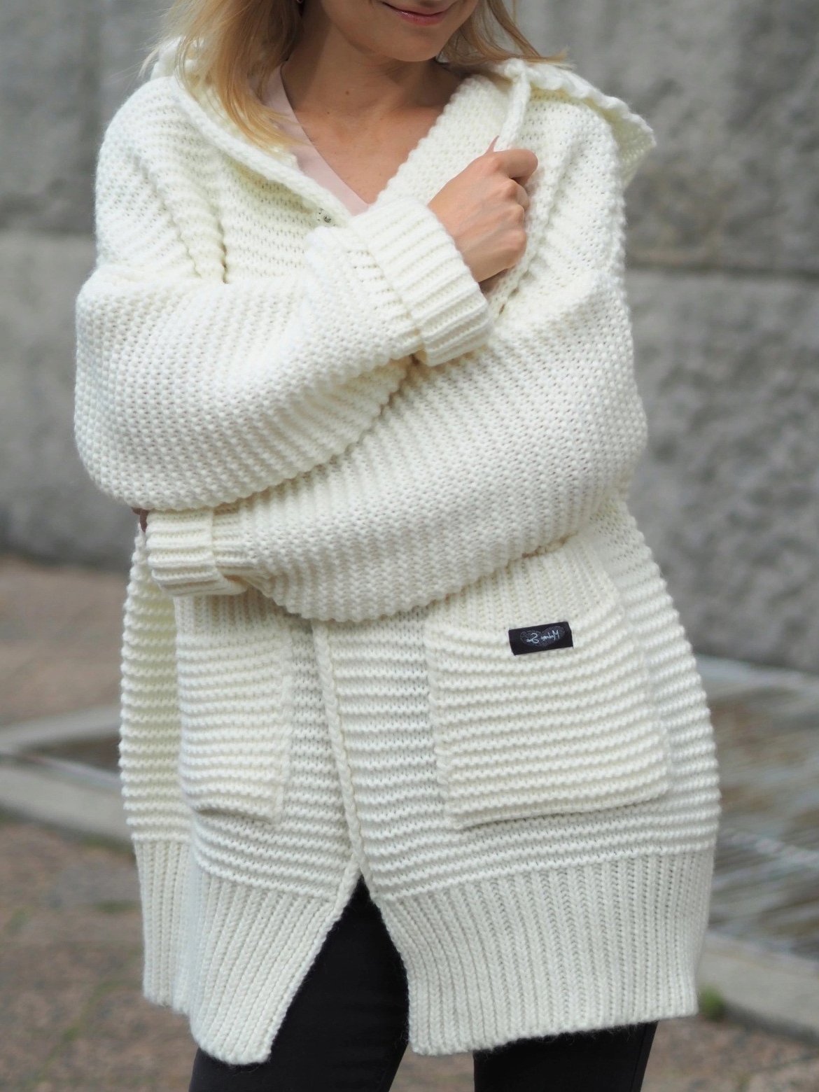 Women's Coats Pocket Button Hooded Knit Cardigan Coat - Coats & Jackets - INS | Online Fashion Free Shipping Clothing, Dresses, Tops, Shoes - 06/11/2021 - 30-40 - COA2111061284