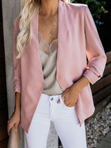 Women's Coats Solid Slim Pocket Long Sleeve Coat - Coats & Jackets - Instastyled | Online Fashion Free Shipping Clothing, Dresses, Tops, Shoes - 17/01/2022 - 30-40 - COA2201171375