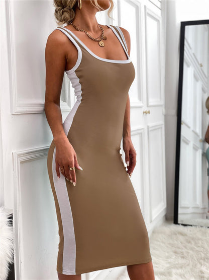 Women's Dresses Casual Solid Knit Sleeveless Dress - Midi Dresses - Instastyled | Online Fashion Free Shipping Clothing, Dresses, Tops, Shoes - 16/03/2022 - 20-30 - Casual Dresses