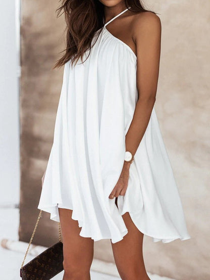 Women's Dresses Loose Sling Backless Sleeveless Dress - Mini Dresses - Instastyled | Online Fashion Free Shipping Clothing, Dresses, Tops, Shoes - 23/06/2022 - 30-40 - Casual Dresses