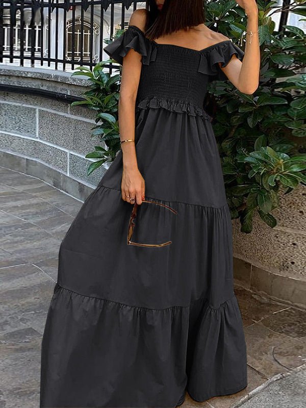 Women's Dresses Solid Tube Top Sleeveless Dress - Maxi Dresses - Instastyled | Online Fashion Free Shipping Clothing, Dresses, Tops, Shoes - 11/05/2022 - 30-40 - color-black