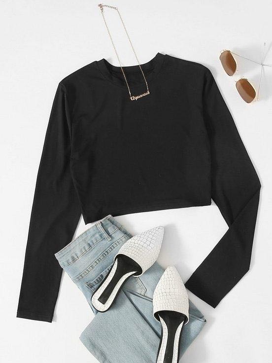 Women's fashion long-sleeved T-shirts - INS | Online Fashion Free Shipping Clothing, Dresses, Tops, Shoes