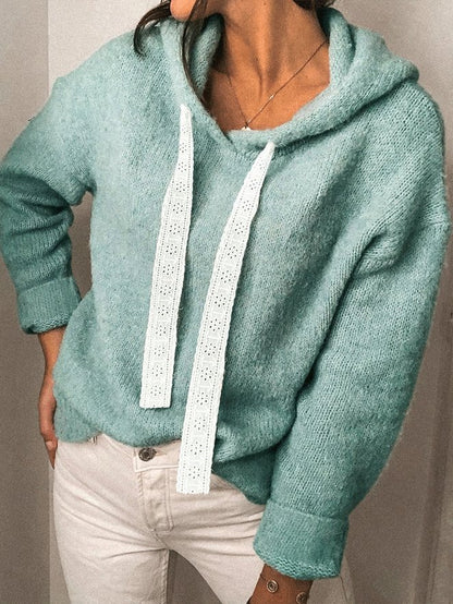 Women's Hoodies Casual Solid Drawstring Long Sleeve Hoodie - Hoodies - INS | Online Fashion Free Shipping Clothing, Dresses, Tops, Shoes - 20-30 - 29/10/2021 - color-green